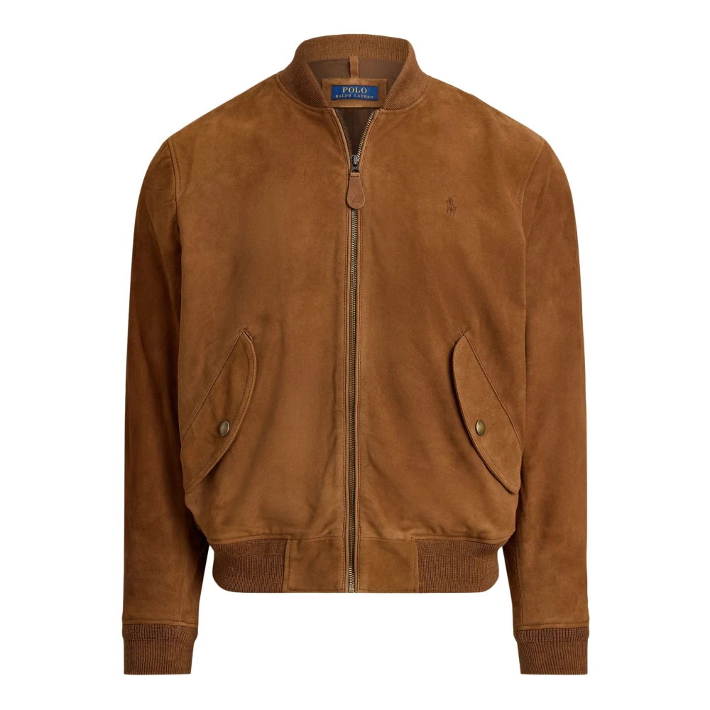 Ralph Lauren Men's Brown Suede Bomber Jacket - Bomber Jackets - S - Jackets