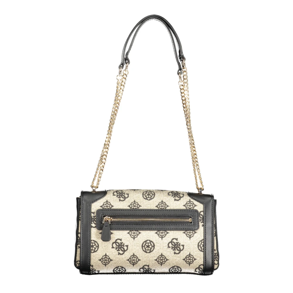 Guess Zwarte schoudertas met kettinghandvatten Black Dames