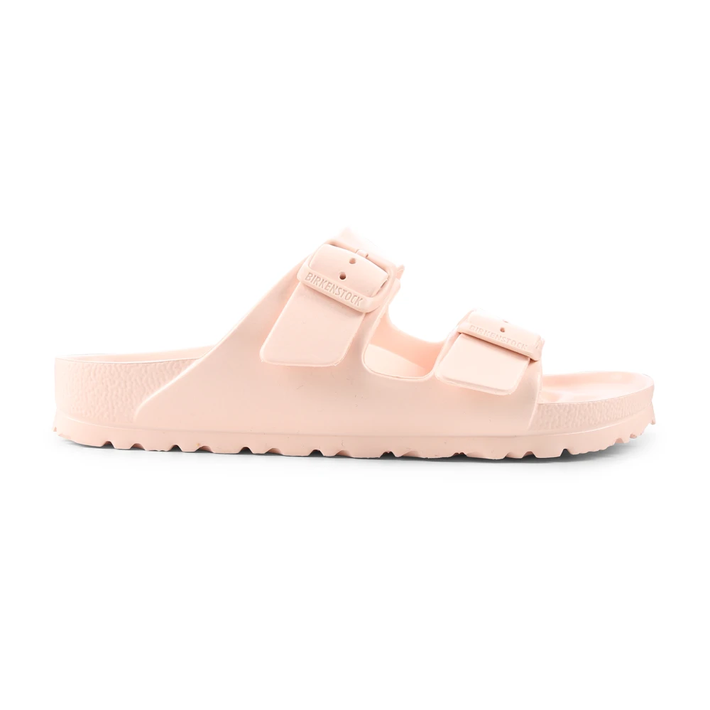 Birkenstock Rosa Eva Tofflor med Justerbara Remmar Pink, Unisex