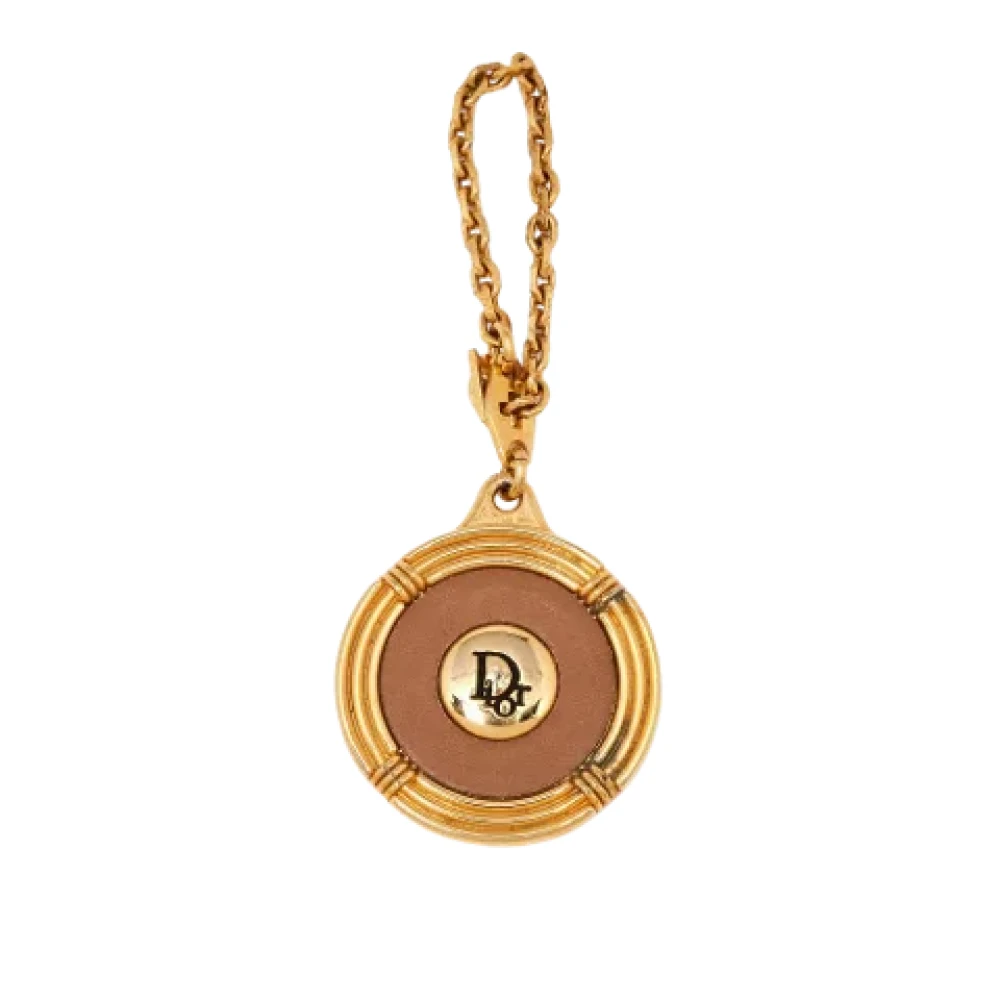 Dior Vintage Pre-owned Leather key-holders Brown Dames