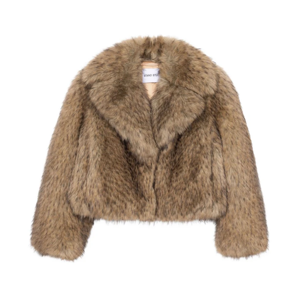 Stand Studio Women's Beige Samara Jacket - Faux Fur & Shearling Jackets - Xs - Jackets