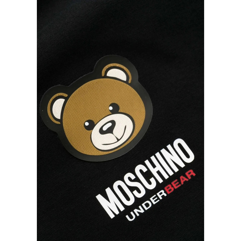 Moschino Zwarte Stijlvolle Modetas Black Heren