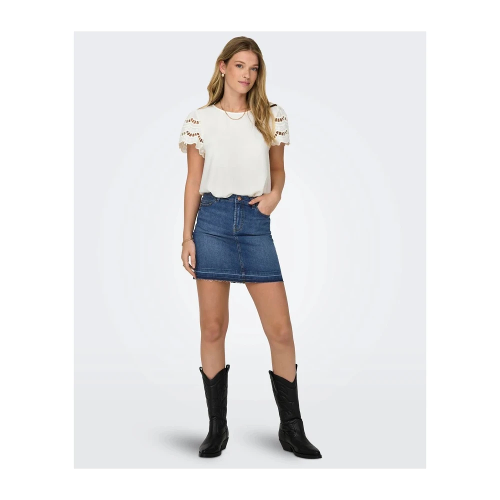 Jacqueline de Yong T-Shirts White Dames