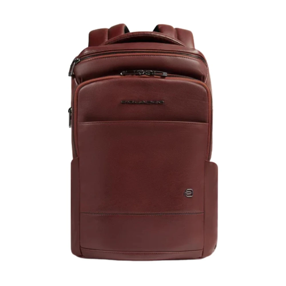 Piquadro Mannelijk Bruin Personaliseerbare Laptop Rugzak 13"
