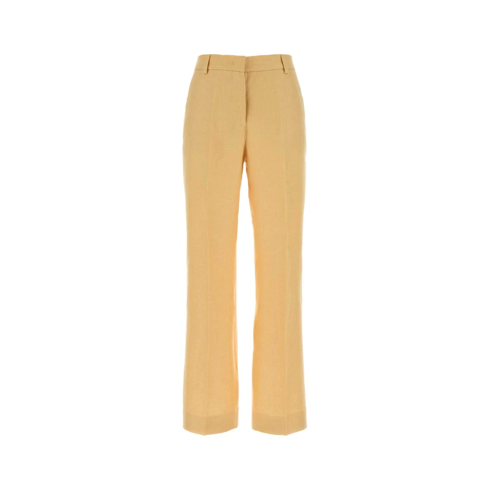 Weekend Max Mara Women's Yellow Straight Trousers, S, Malizia Pant