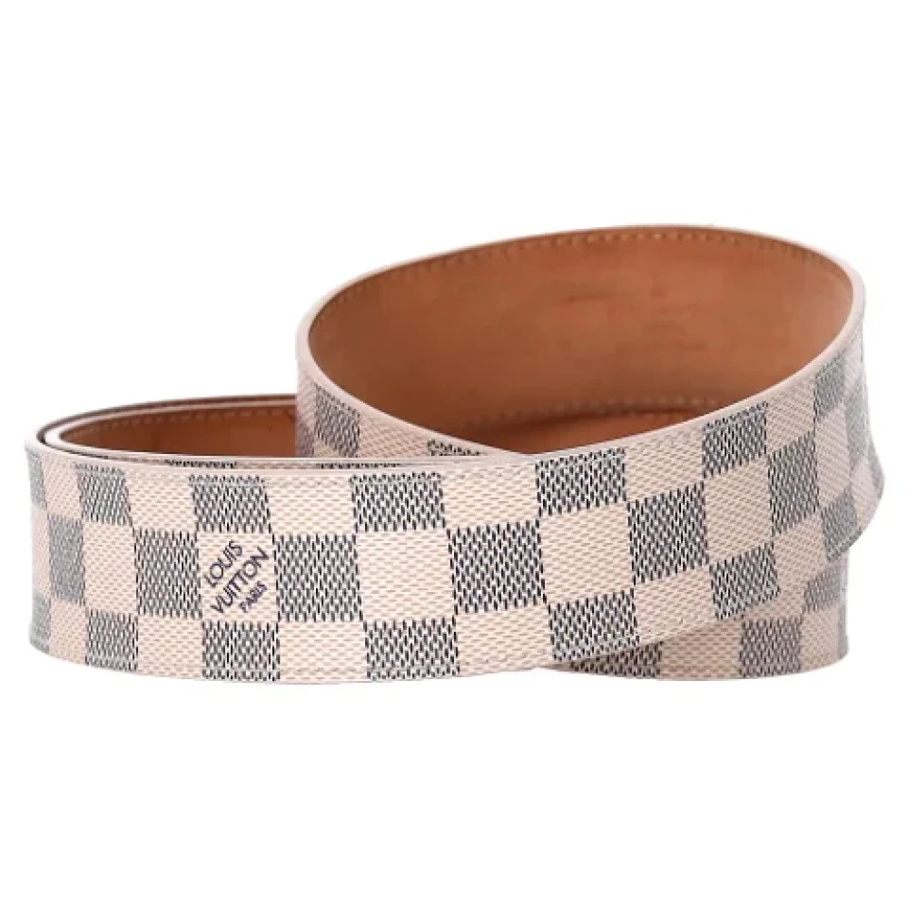 Louis Vuitton Vintage Pre-owned Leather belts Beige Dames