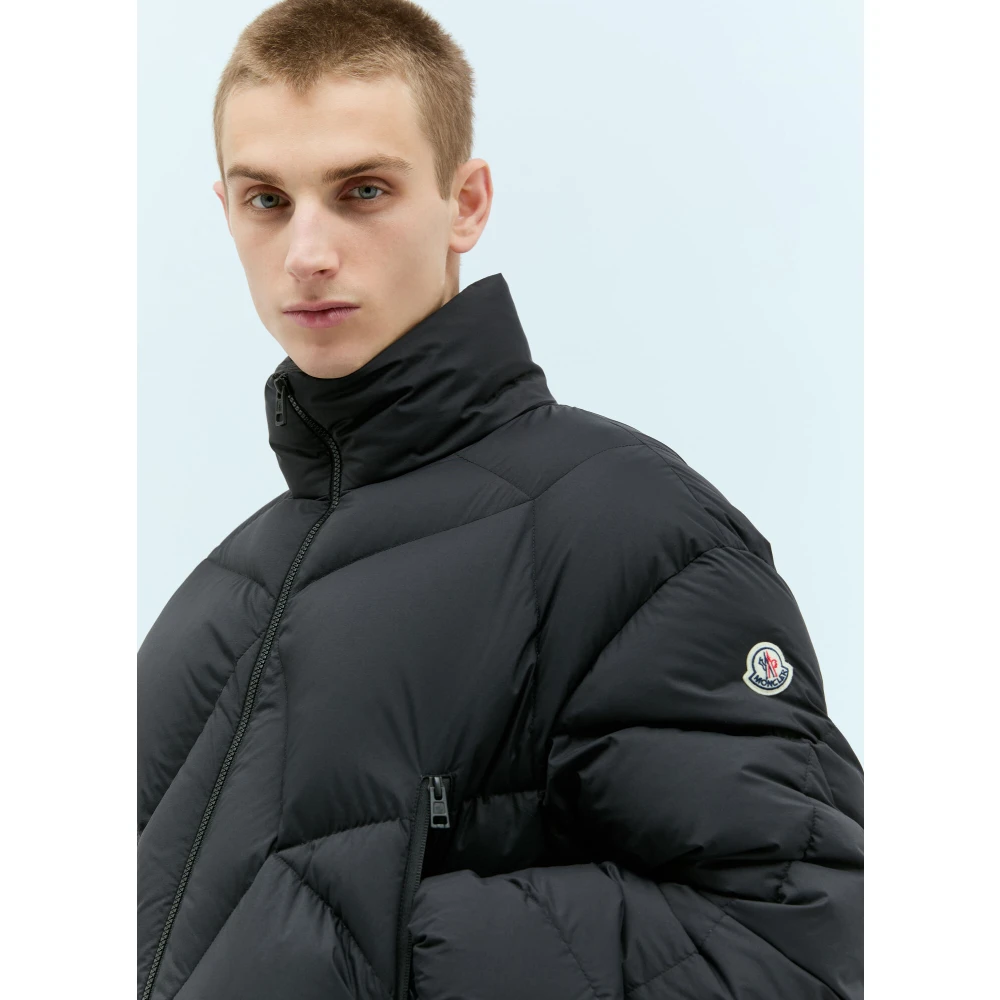 Moncler Grafisch Gewatteerd Donsjack Black Heren