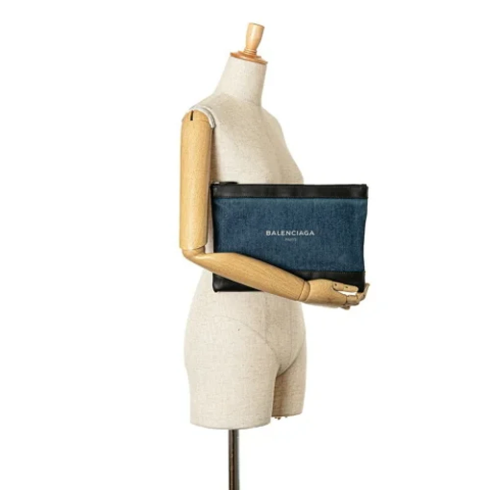 Balenciaga Vintage Pre-owned Leather clutches Black Dames