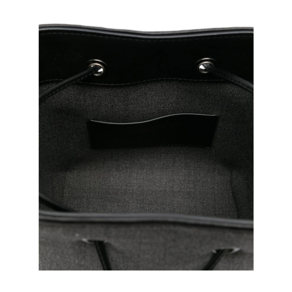 BRUNELLO CUCINELLI Gestructureerde Grijze Tassen met Trekkoordsluiting Gray Dames