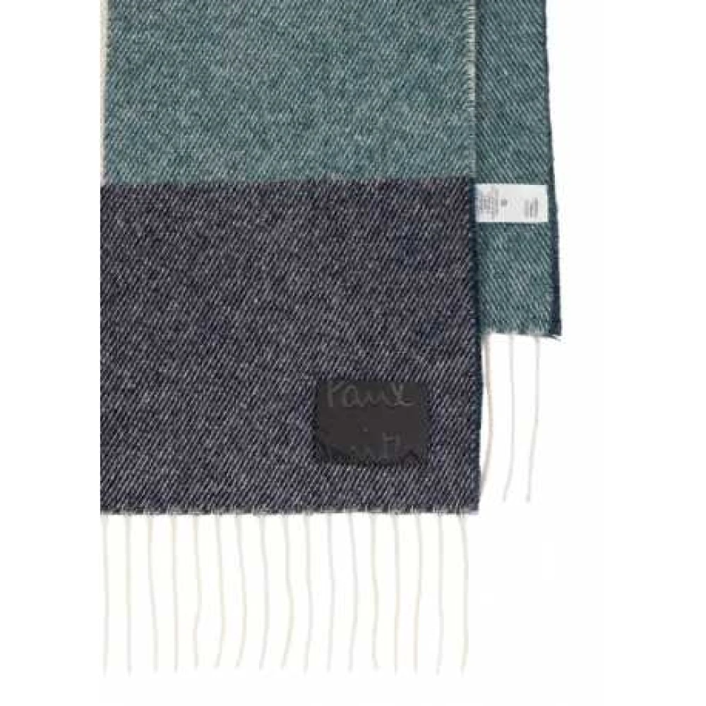 Paul Smith Multicolor Patch Wollen Sjaal Multicolor Unisex