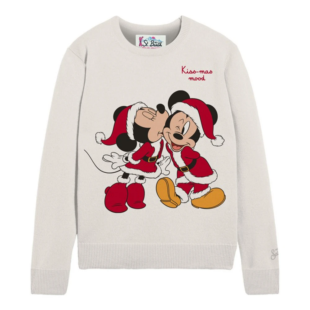 MC2 Saint Barth Kerst Crewneck Sweater Gray Dames
