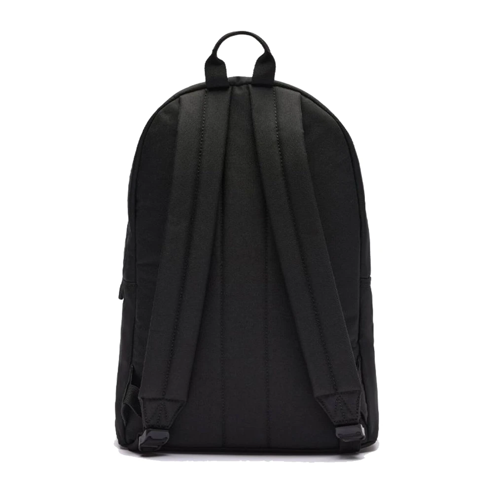 Lacoste Effen Kleur Rugzak met Krokodillenlogo Black Heren