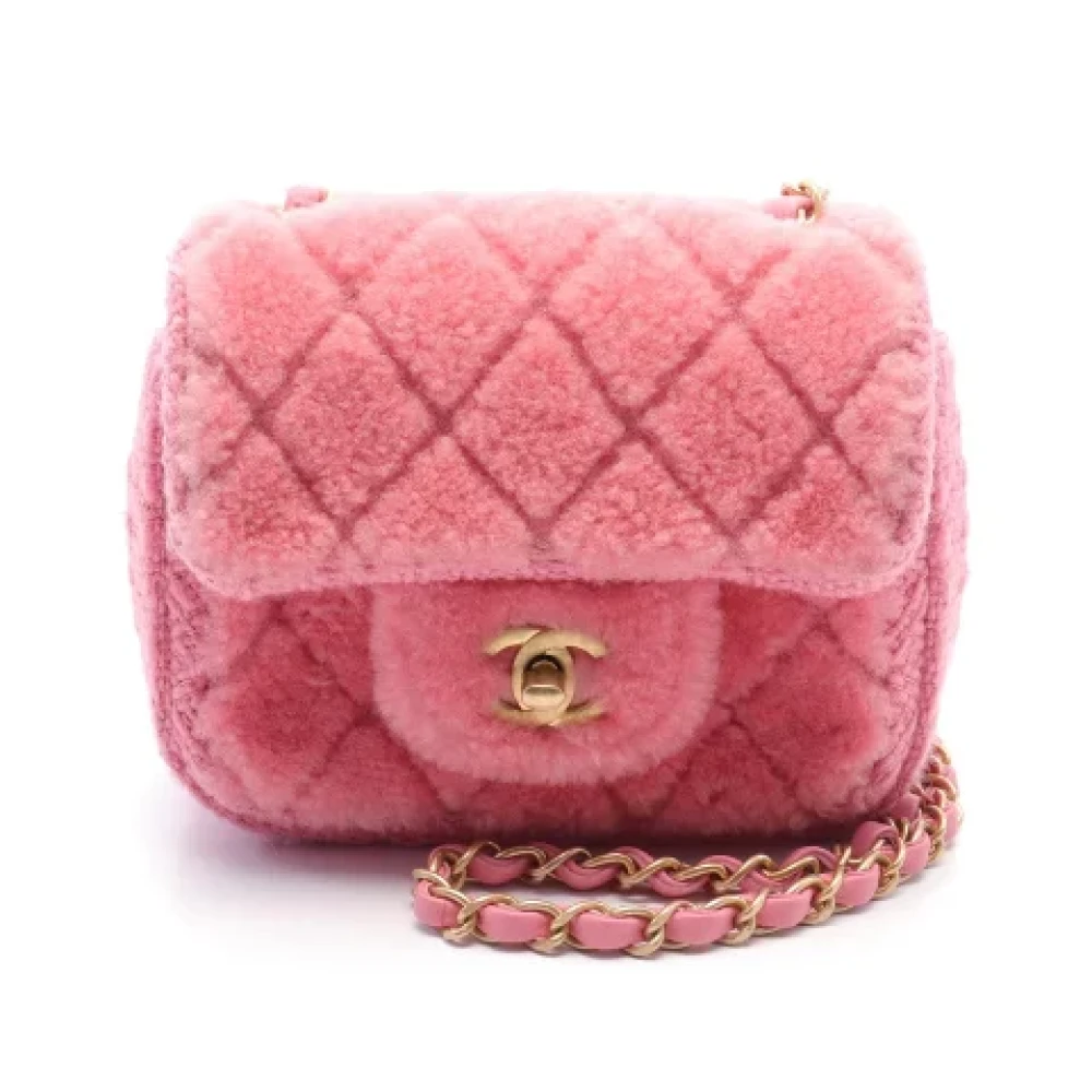 Chanel Vintage Pre-owned Canvas crossbody-bags Pink Dames