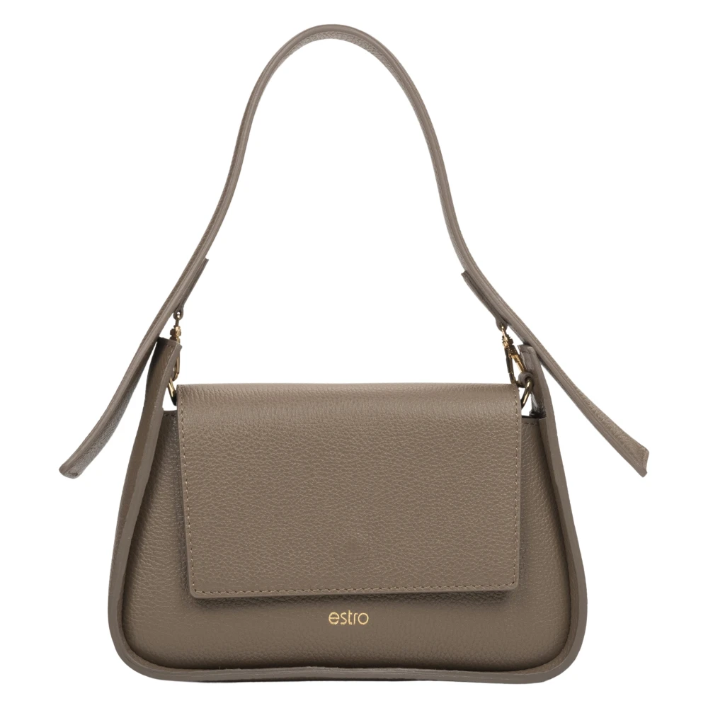 Estro Women's Brown Shoulder Bags, One Size, Leather Shoulder Bag