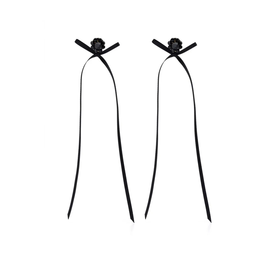 Bow Ribbon Stud Earrings - Simone Rocha - Modalova