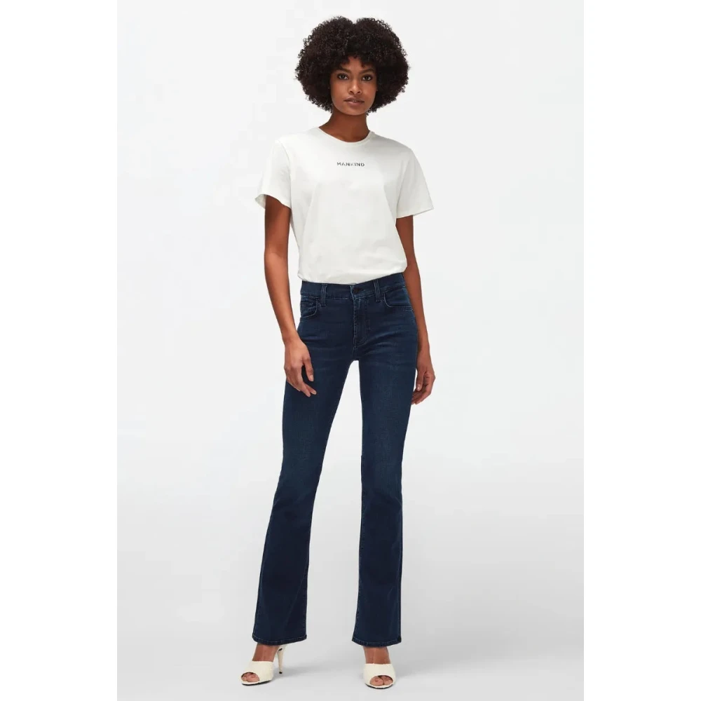 7 For All Mankind Jeans Bootcut Blue Dames