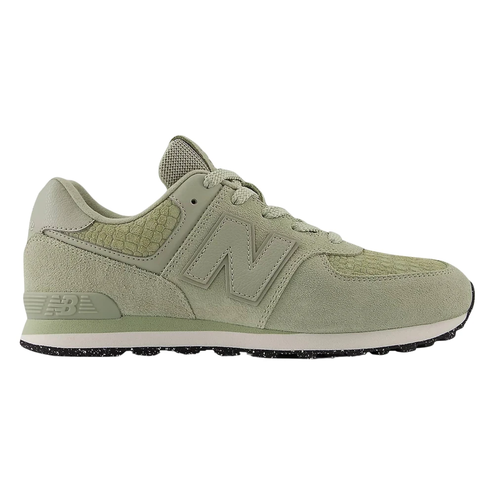 New Balance Unisex Kids Green 574 Trainers - Kids Sneakers - 35 1/2 Eu - Kids