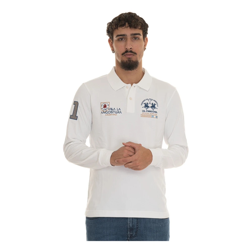 LA MARTINA Klassieke Polo Shirt White Heren