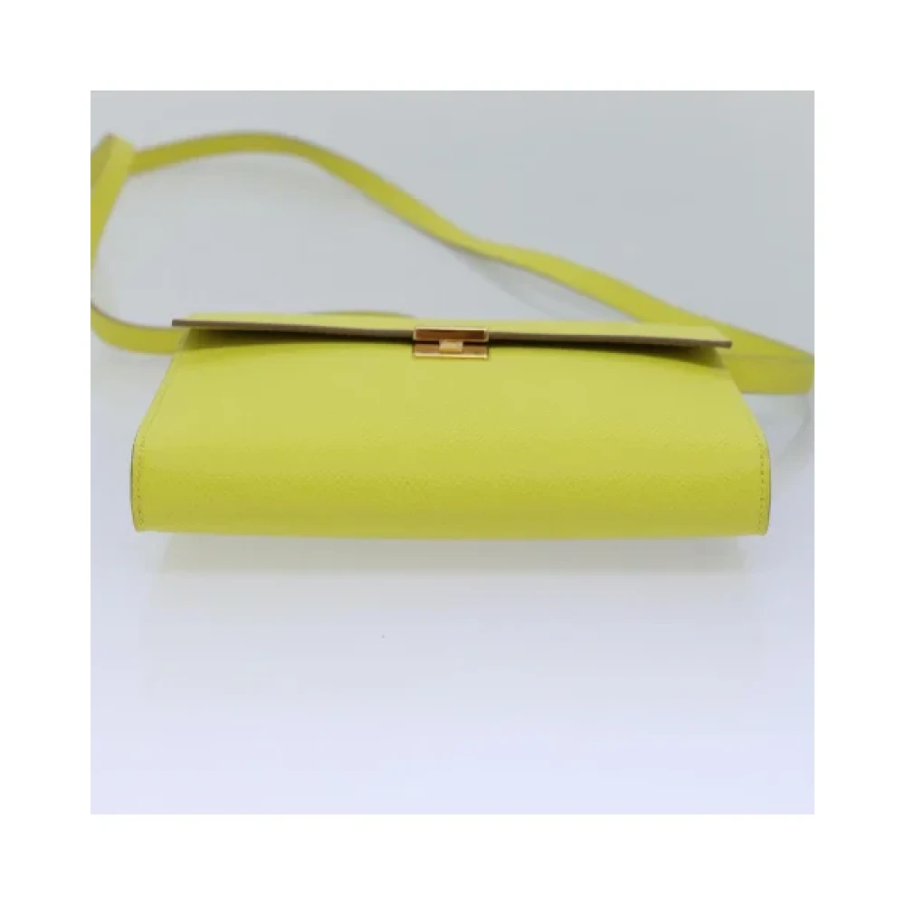Hermès Vintage Pre-owned Leather shoulder-bags Green Dames