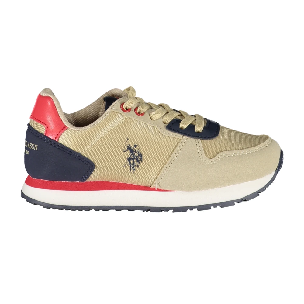 U.s. Polo Assn. Unisex Kids Beige Kids Sneakers, 28 Eu, Sports Shoe