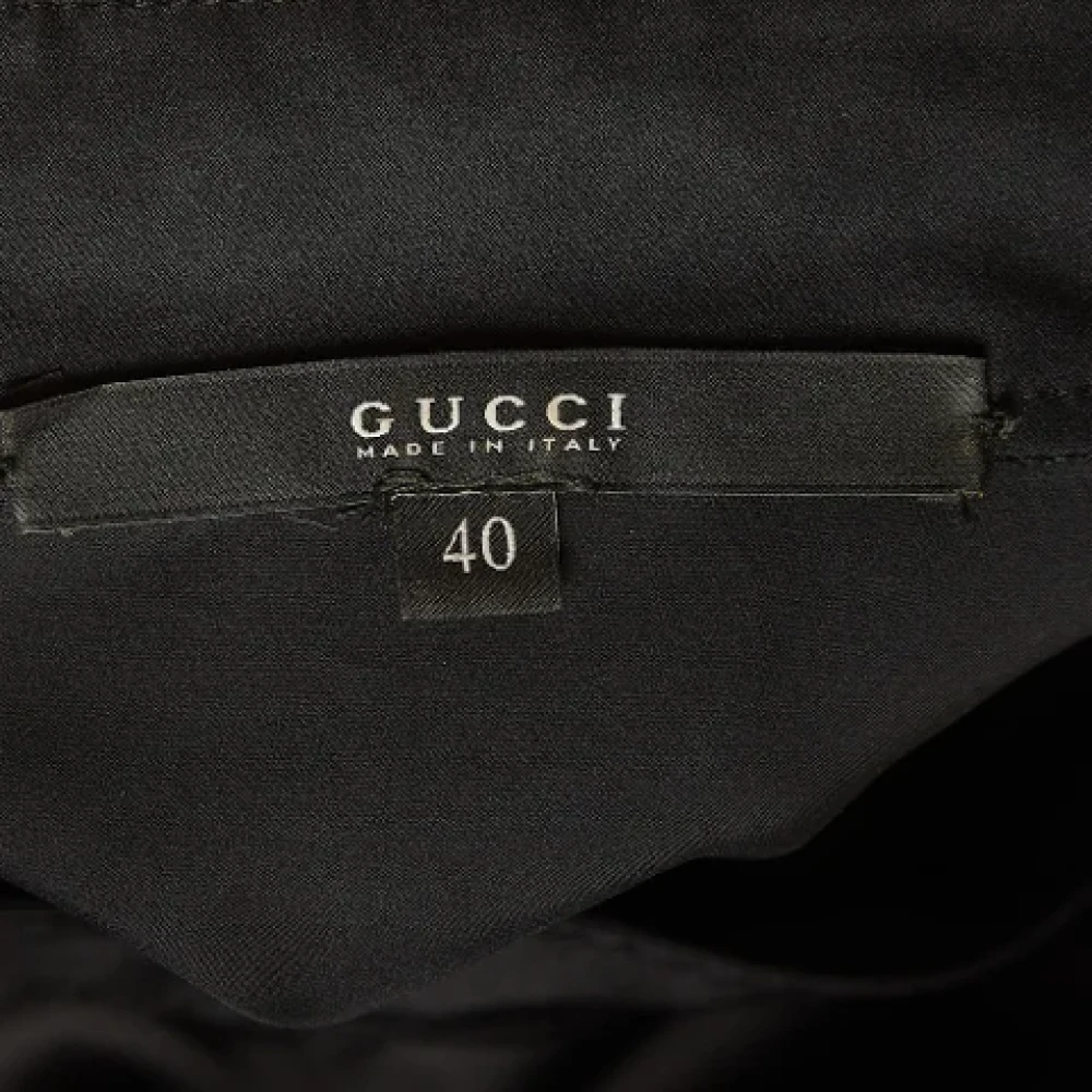 Gucci Vintage Pre-owned Satin dresses Black Dames