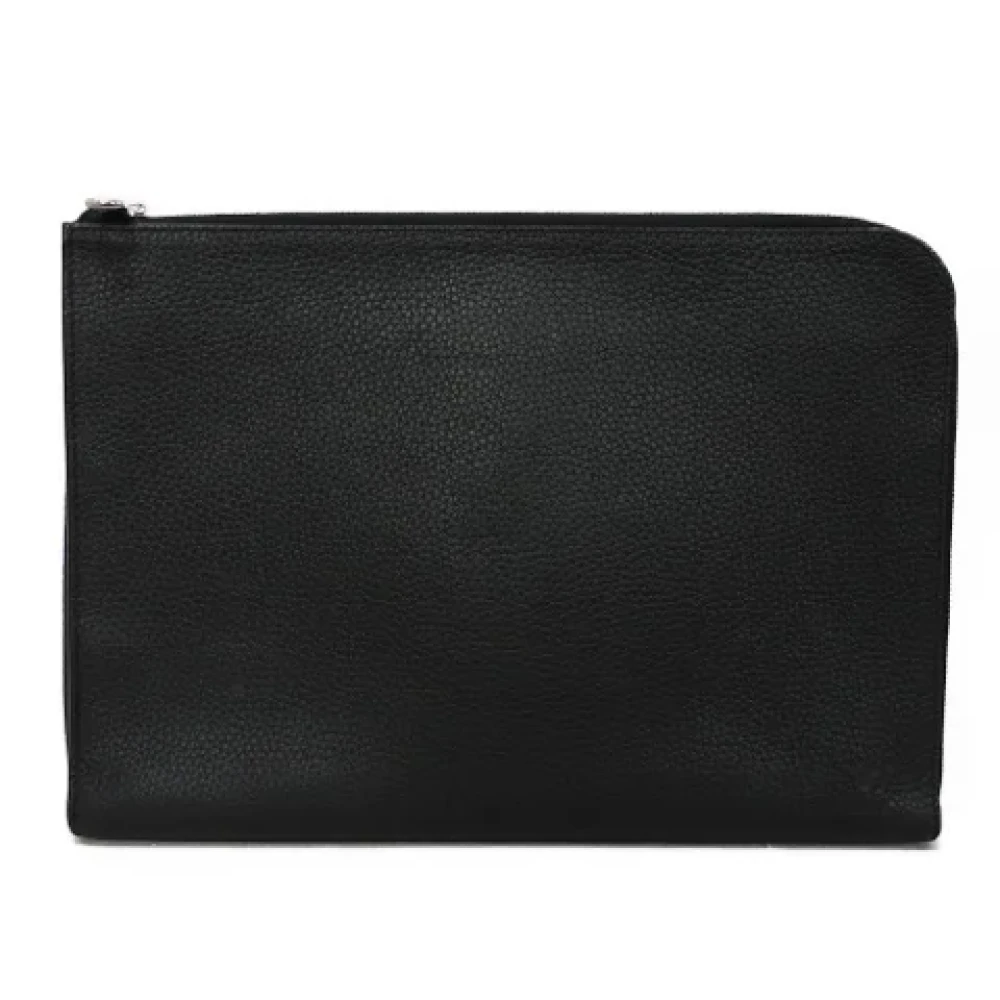 Louis Vuitton Vintage Pre-owned Leather clutches Black Dames