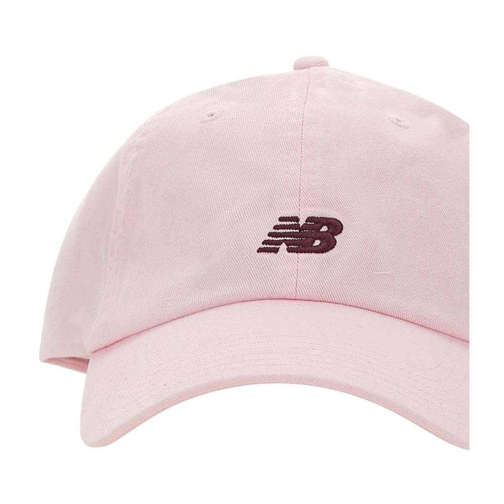 New Balance Roze Katoenen Baseballpet Paneelontwerp Pink Unisex