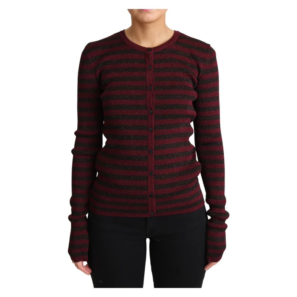 Dolce & Gabbana Women's Multicolor Luxury Striped Cardigan - Cardigans - Xs - Knitwear