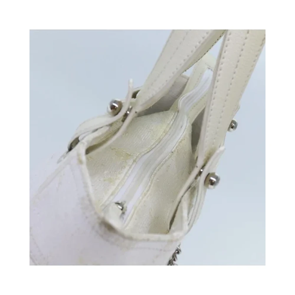 Chanel Vintage Pre-owned Canvas chanel-bags White Dames
