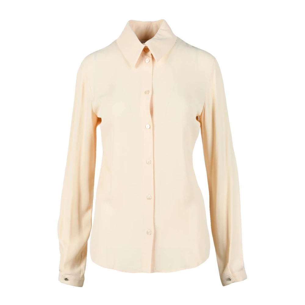 PATRIZIA PEPE Viscose Shirt Beige Dames