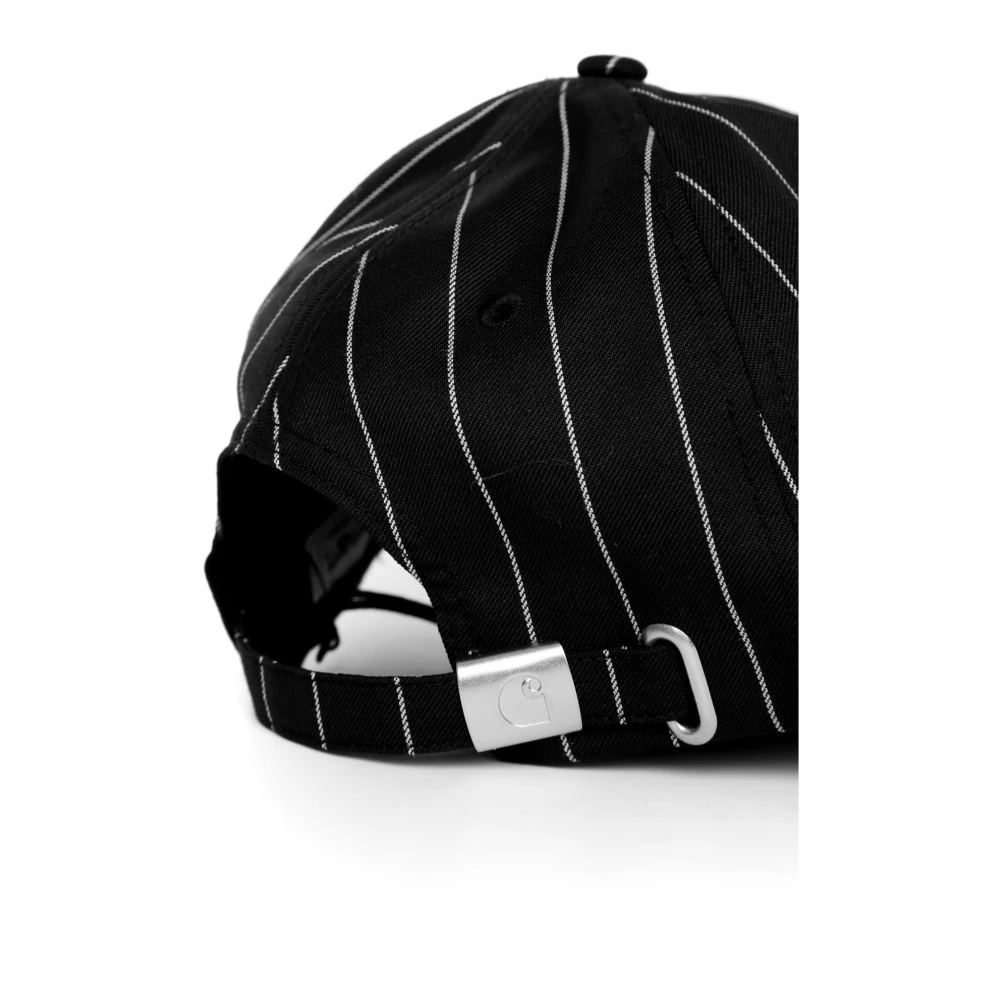 Carhartt WIP Nylon 5-Panel Cap met Verstelbare Band Black Unisex