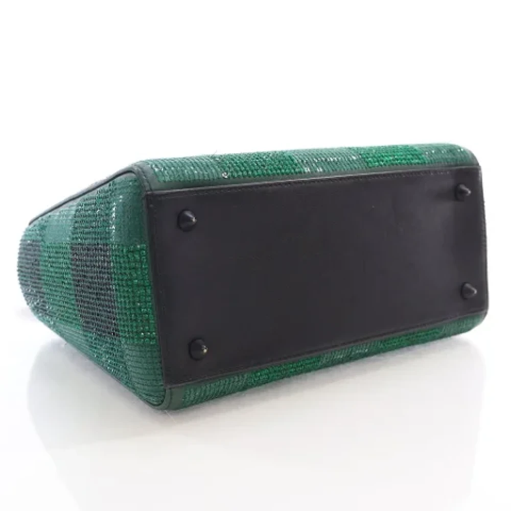 Dior Vintage Pre-owned Leather dior-bags Green Dames