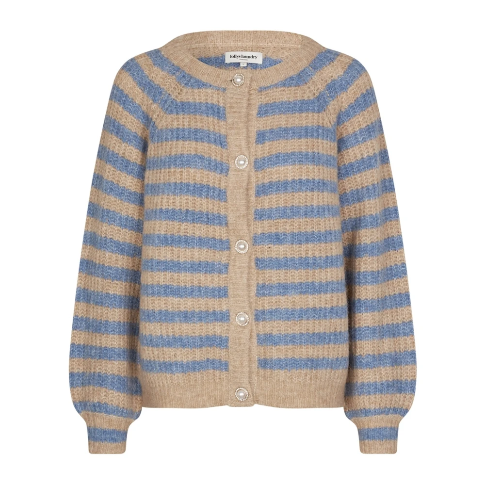 Lollys Laundry Blauwe Vest met Pofmouwen Blue Dames