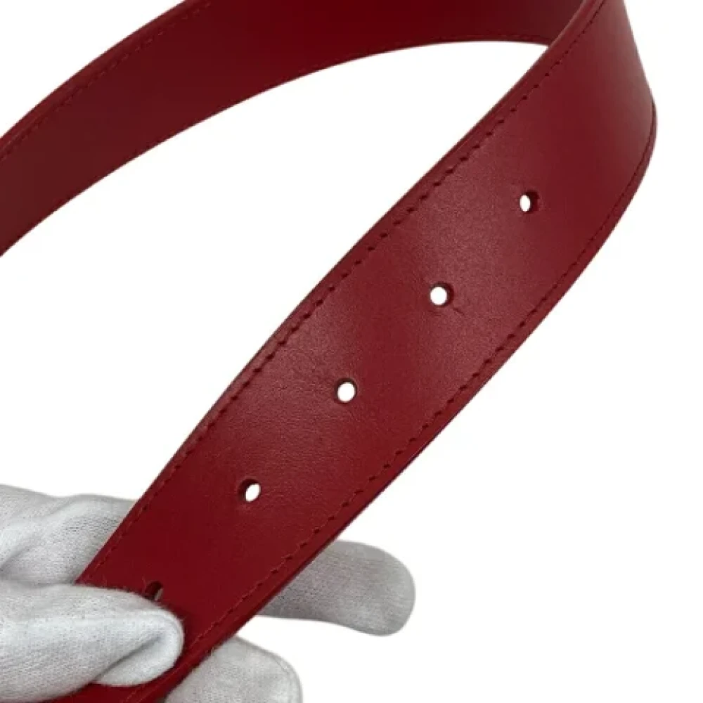 Louis Vuitton Vintage Pre-owned Leather belts Red Unisex