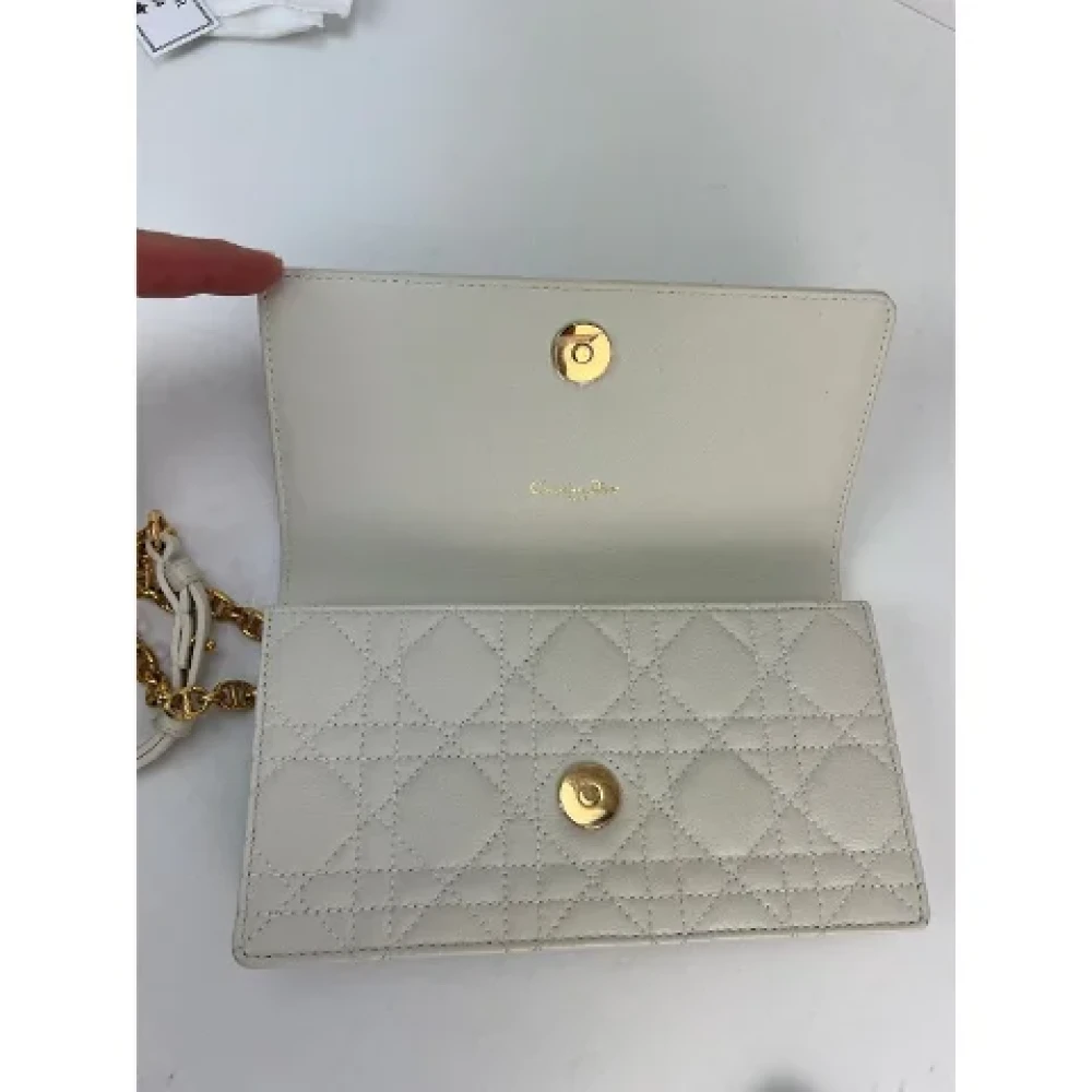 Dior Vintage Pre-owned Leather dior-bags White Dames