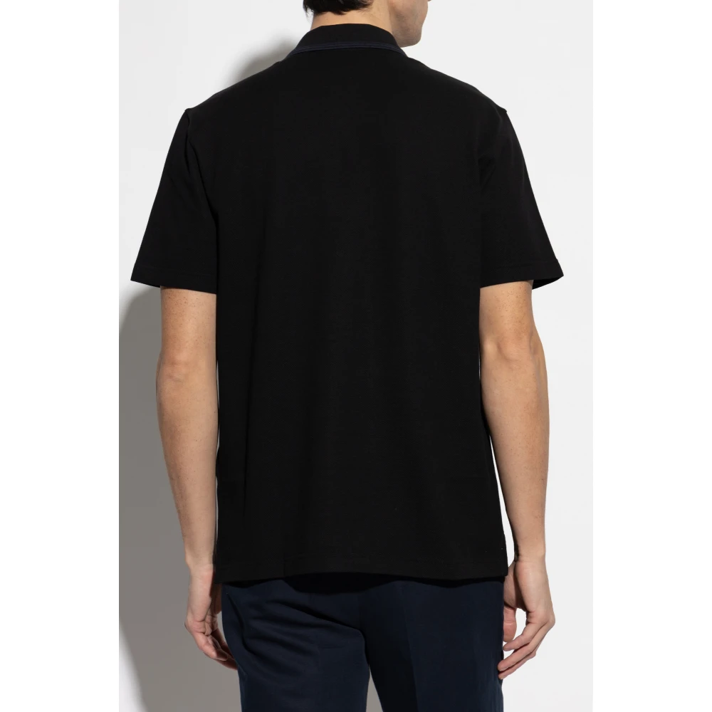 Brioni Katoenen polo Black Heren