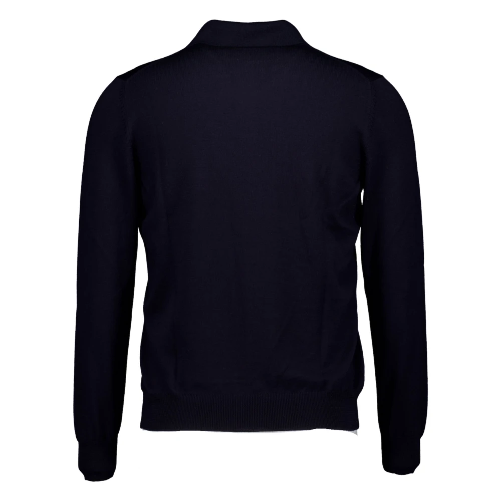 Gran Sasso V-hals Knitwear Blue Heren