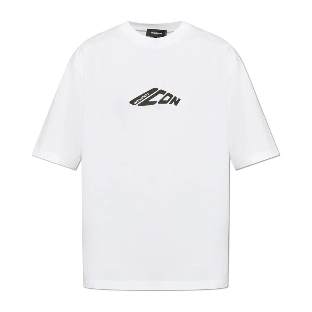Dsquared2 T-shirt met logo White Heren