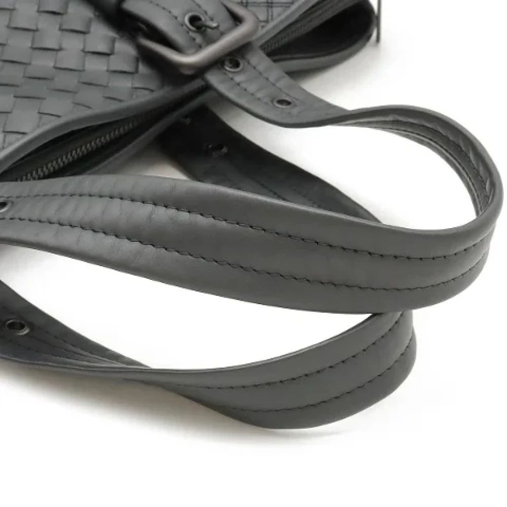 Bottega Veneta Vintage Pre-owned Leather handbags Gray Dames