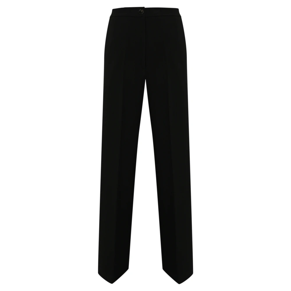Liviana Conti Zwarte Crepe Broek Black Dames
