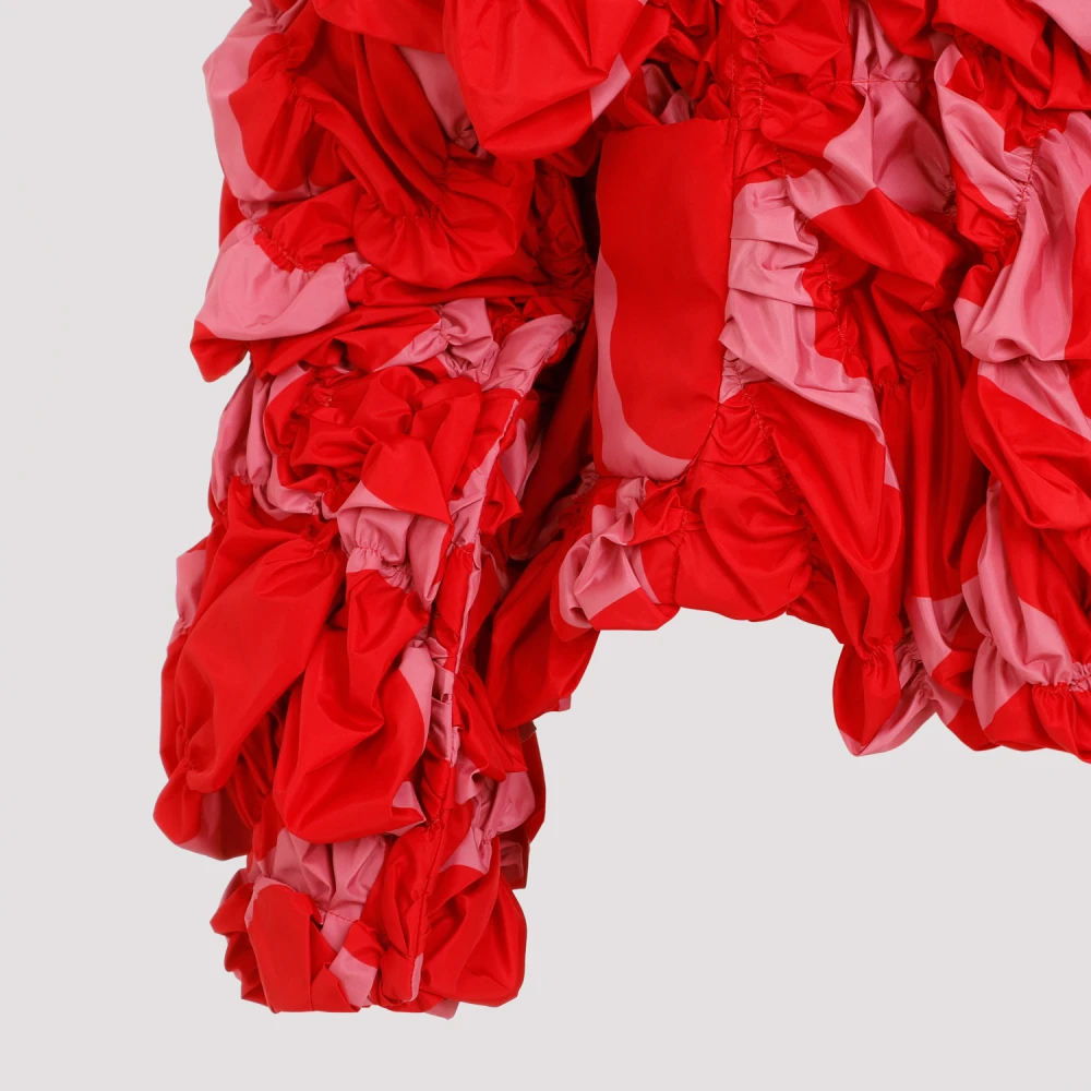 Comme des Garçons Rode Bloemenjas Damesmode Red Dames
