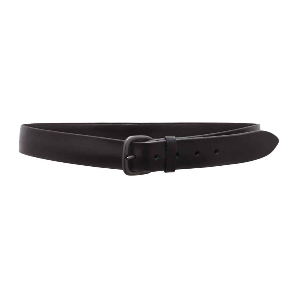 Orciani Men's Black Belts, 95 Cm, Bull Soft Belt