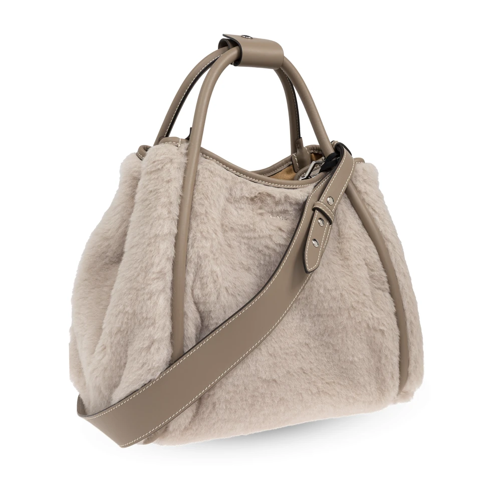 Max Mara Tas Marine Klein in shopper stijl Beige Dames