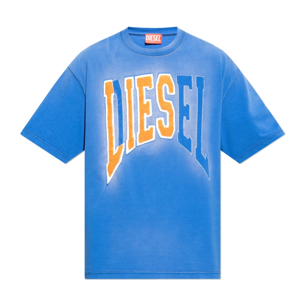 Diesel T-Wash-N T-shirt Blue Heren