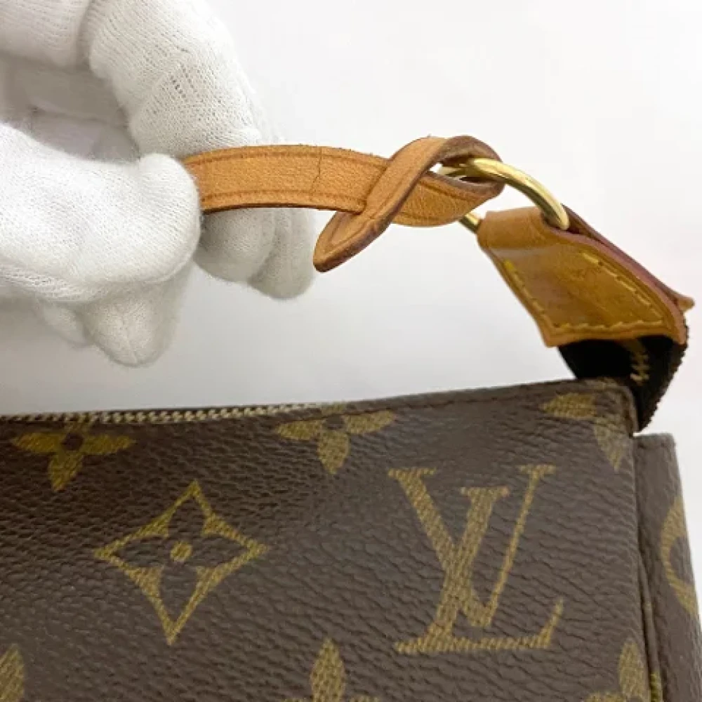 Louis Vuitton Vintage Pre-owned Canvas clutches Beige Dames