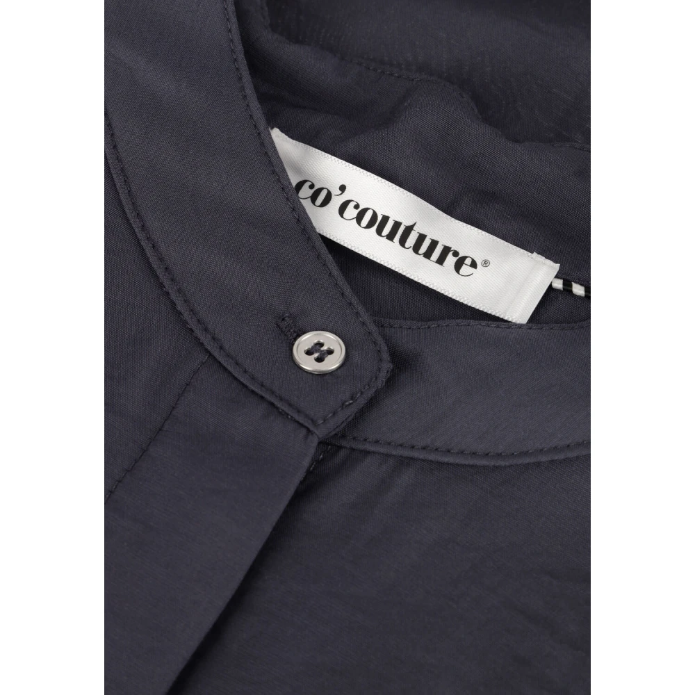 Co'Couture Blauwe Midi Jurk Callum Volume Blue Dames