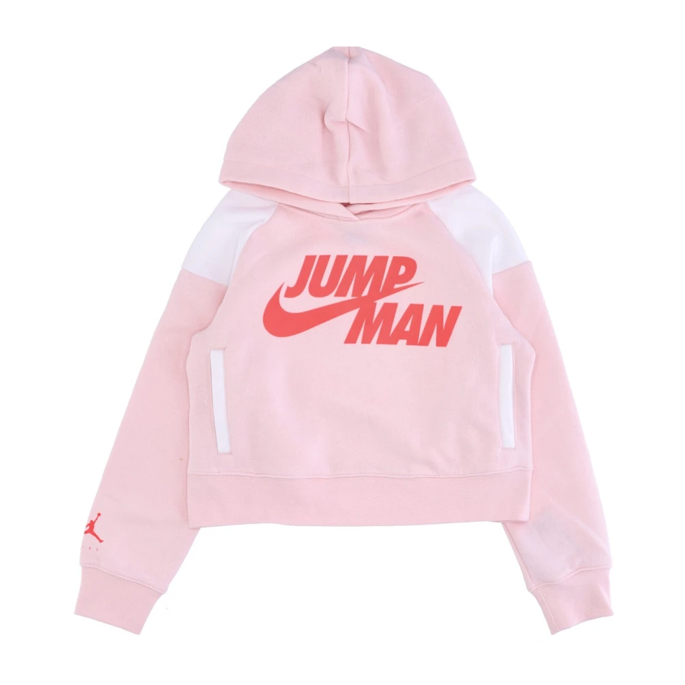 Jordan Pink Atmosphere Hoodie With Jumpman Logo - Female - Kids Sweatshirts - 13 Y - Kids