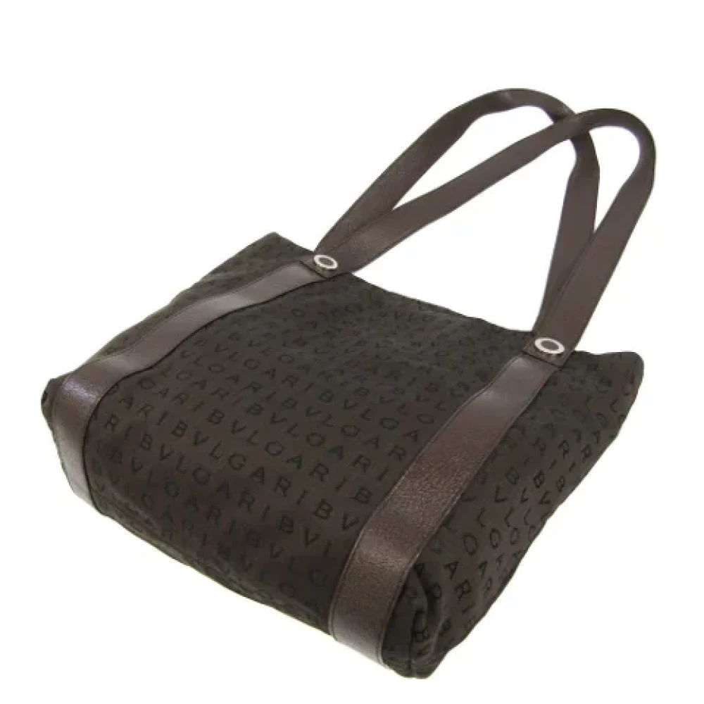 Bvlgari Vintage Pre-owned Leather handbags Brown Dames