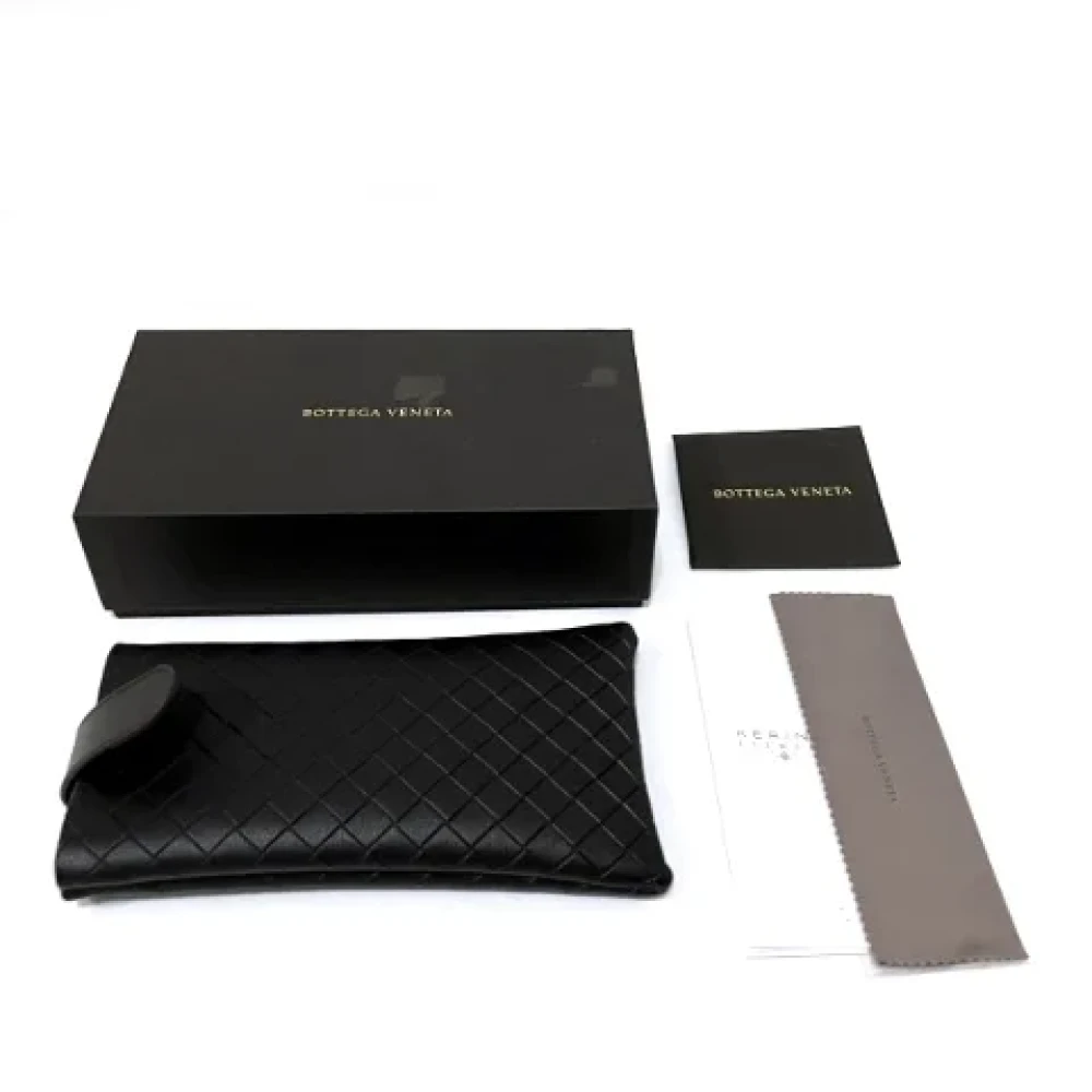 Bottega Veneta Vintage Pre-owned Metal sunglasses Black Heren