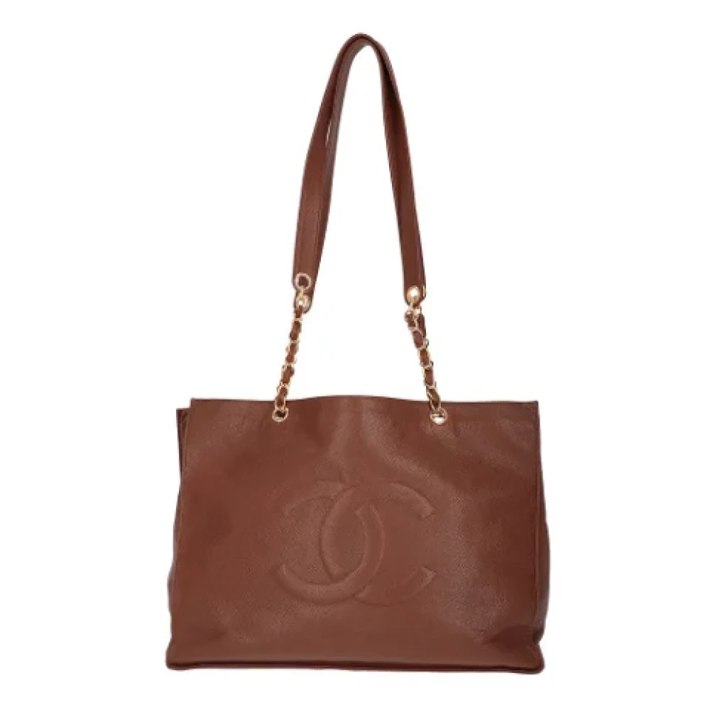 Chanel Vintage Pre-owned Leather chanel-bags Brown Dames